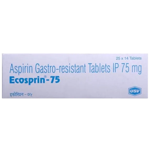 ecosprin 75mg tablet 14's